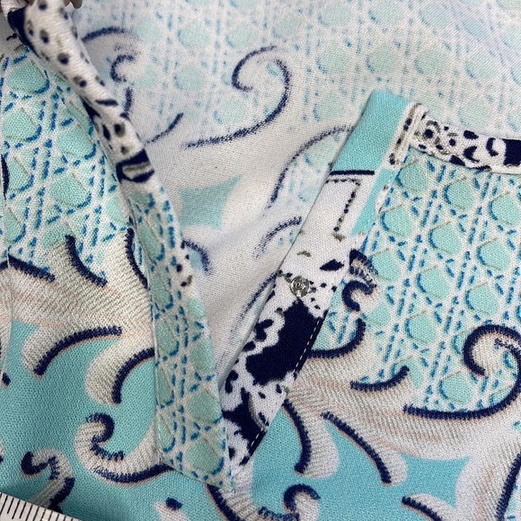 Alberto Makali•Teal Blue & White Top - Picture 6 of 9